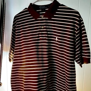 Ralph Lauren polo size L for men color brown and white